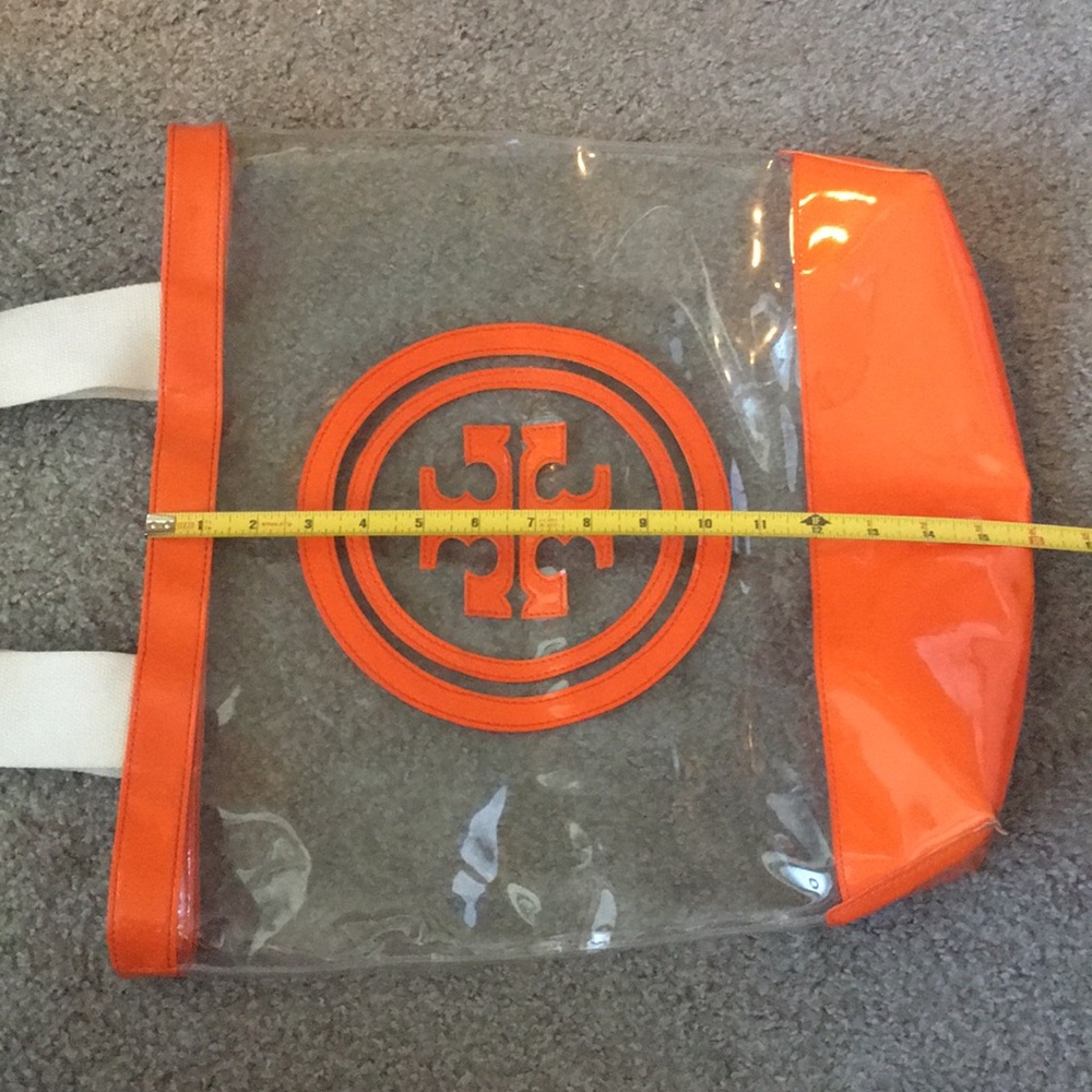 ❌SOLD❌[Tory Burch] Orange Clear Tote Bag - Picture 7 of 8